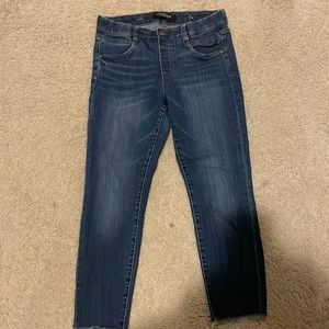 Liverpool “The Skinny” raw hem jeans, size 8/29